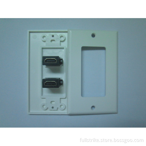 Single Gang HDMI Wall Plate